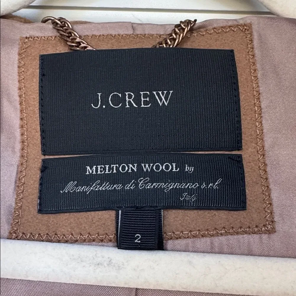 Wool Blend Lined Hooded Coat By J. Crew
